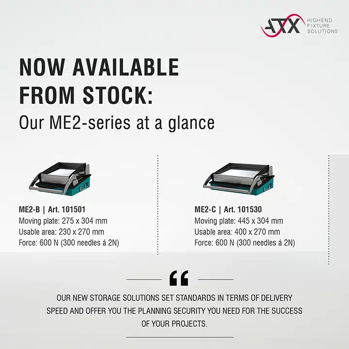 Standard versions of the ME2-series now in stock | ME2-series from stock